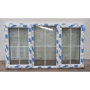 White Plastic uPVC Window Double Glazed PW003 1746x1027mm Cottage