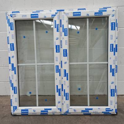 White Plastic uPVC Window Double Glazed PW081 1173 x 1176mm ...
