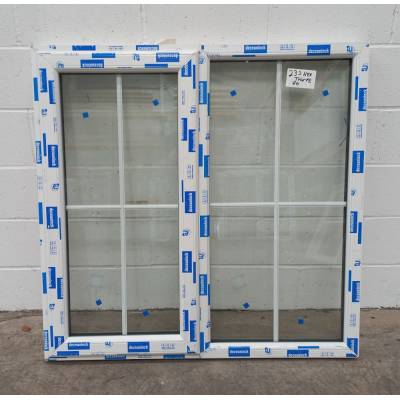 White Plastic uPVC Window Double Glazed PW095 1175x1176mm Co...