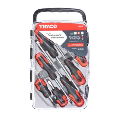 9 Piece Tradesman's Screwdriver Set Timco...