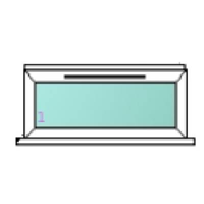 UPVC plastic window Direct Glazed - Width (MM):  - Height (M...