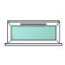 UPVC plastic window Direct Glazed