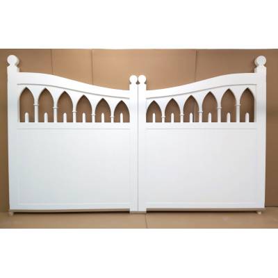 Hardwood White Driveway Gates ...