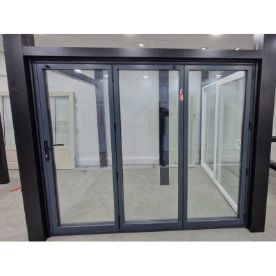 Anthracite Aluminium Bifold Trifold Patio Door 2487x2086mm B...