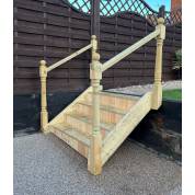 Decking steps hot tub caravan timber 2-12 steps