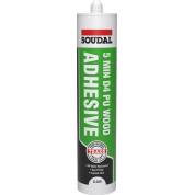 Soudal 5 Minute D4 PU Adhesive Gap filling Water Resistant Clear Gel C3