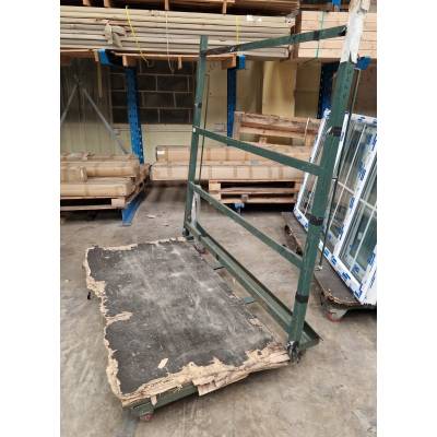 Heavy Duty Trolley 1800x1100x1930mm Green High Back Flatbed ...
