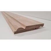 Solid Oak Skirting Timber Torus Ogee Dual Sided Hardwood 120x20mm 5" Board