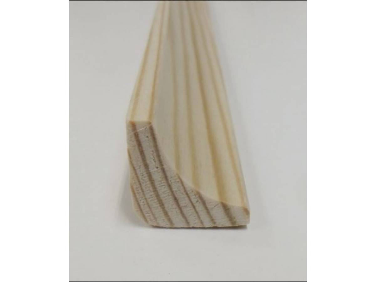 Scotia pine decorative trim moulding 21x21mm 2.4m beading wooden timber