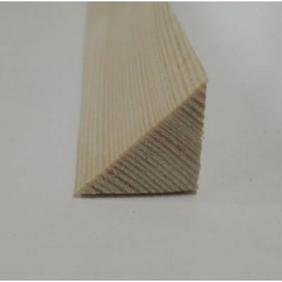 Triangle pine decorative trim moulding 21x21mm 2.4m beading wooden timber edging