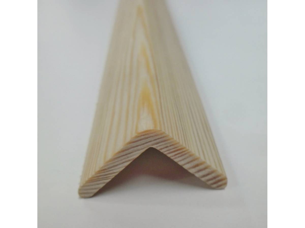 Angle pine cushion corner trim moulding 27x27mm 2.4m bead wooden timber