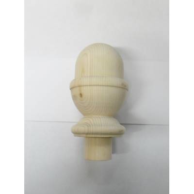 Pine Stair Acorn Cap For Stair Newel Post Softwood Wooden Ti...