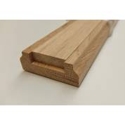 Oak 3.9m Stair Baserail 32mm Groove Timber Wooden Hardwood Balustrade Base Rail