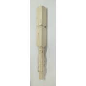 Pine Spigoted Turned Colonial Stair Newel Post 89x89mm x 745mm Double Head