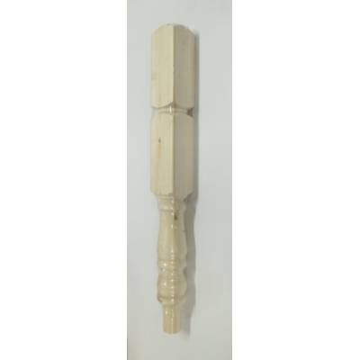 Pine Spigoted Turned Colonial Stair Newel Post 89x89mm x 745...