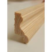 Sample 50mm  29x16mm Rebated Dado Rail Pine Wooden Timber Picture Cladding Trim
