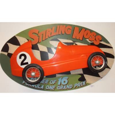 Massive Stirling Moss Formula 1 3D Wallart - Mancave Bar Gam...