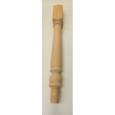 Hemlock Spigoted Turned Newel Post Colonial 89x89mm x 745mm Wooden Timber Stair