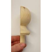 Pine Half Ball Cap For Stair Newel Post Softwood Wooden Timber Balustrade