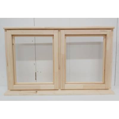 Ron Currie Timber Window Wooden Double Casement Softwood 1195x745mm - RCW207CC