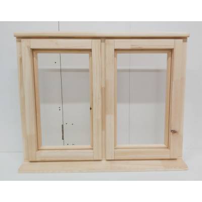 Ron Currie Timber Window Wooden Double Casement Softwood 910x745mm - RCW2N07CC
