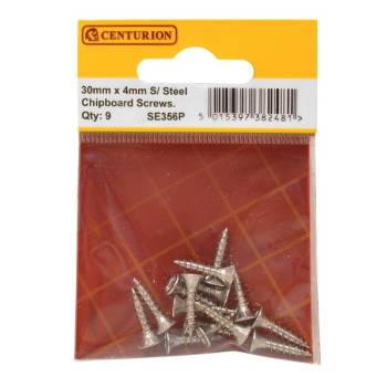 Stainless Steel Screws 4x30mm 9pc