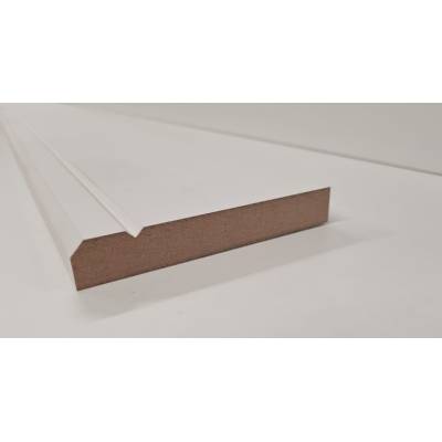  Skirting V-Groove MDF Board Primed Various Lengths 120x18mm...