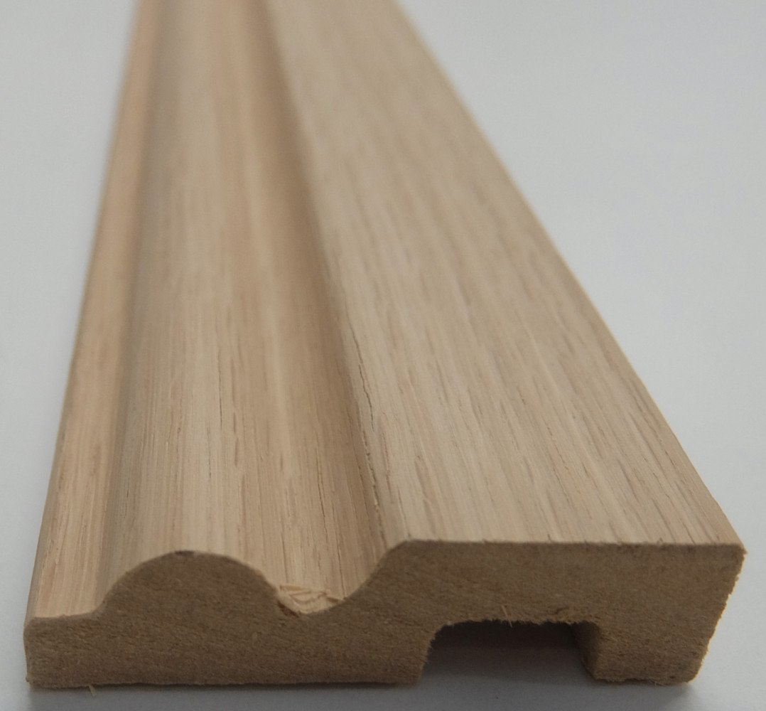 Architrave Torus Rounded MDF White Oak American Veneered Chamfered 68x18mm